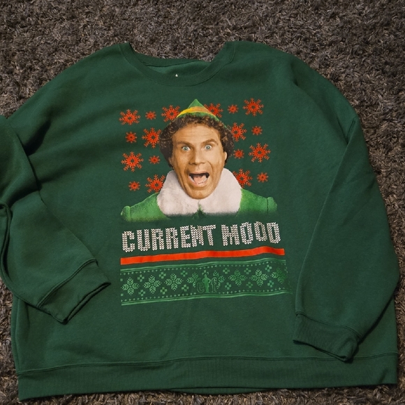 Green Graphic Men's Sweater - Picture 1 of 4